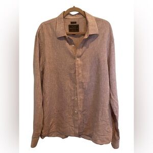 Joseph A. Bank Reserve Linen Lavender/Lilac/Light Purple Men’s Button Down XL